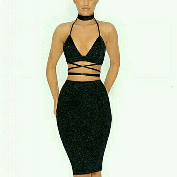 sparkly two piece outfits